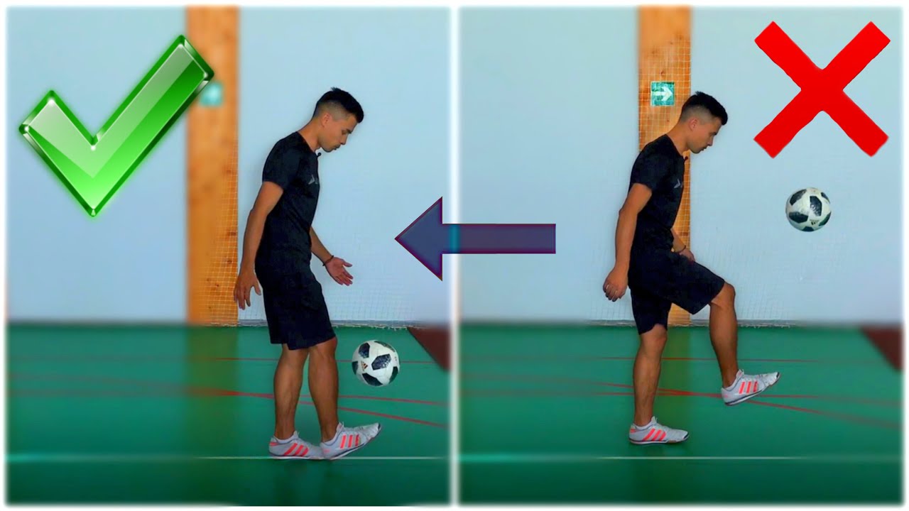 Правильная и неправильная техника чеканки мяча